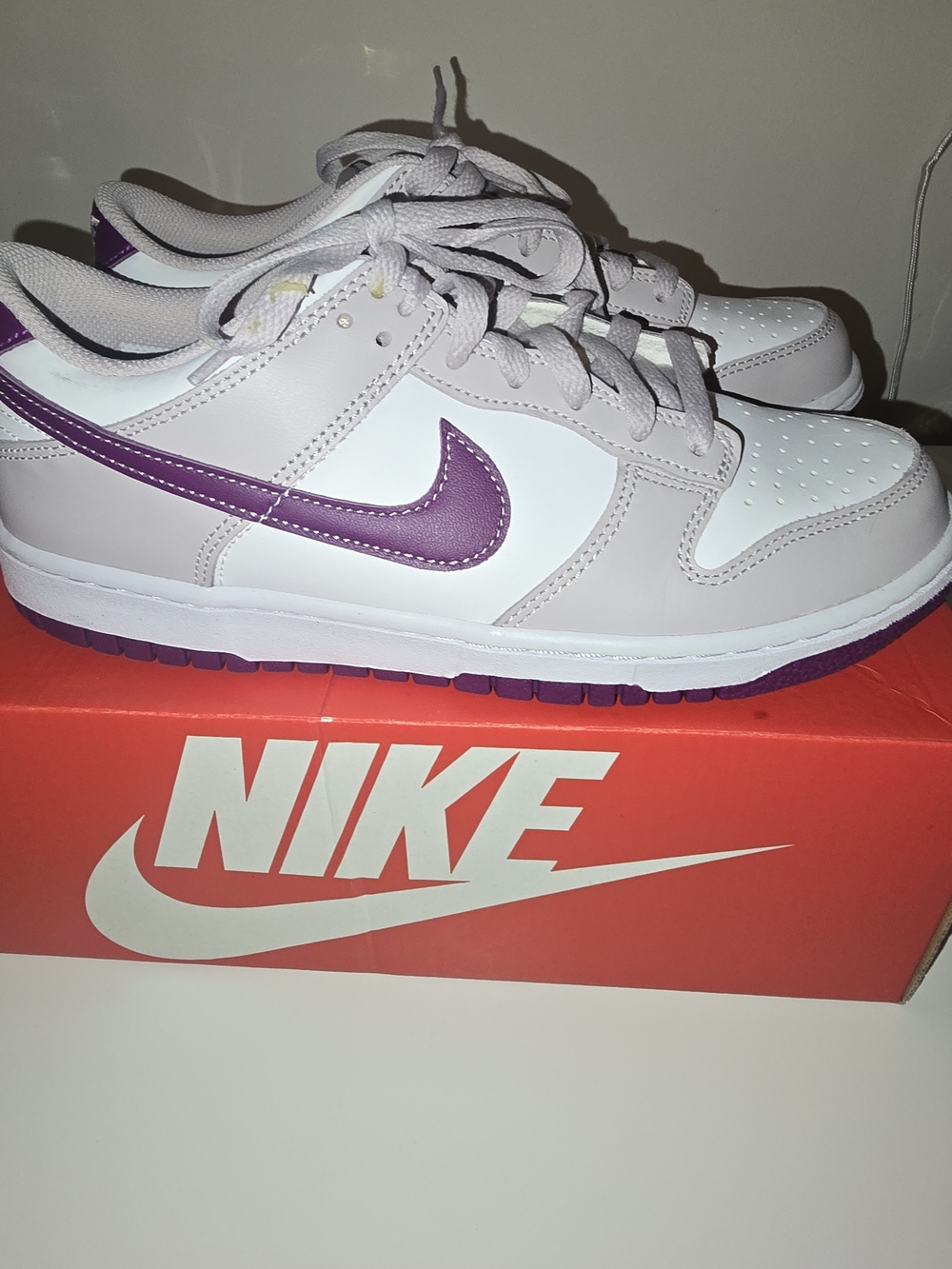 Nike Kids' Low-Top "Platinum Violet" - White & Purple